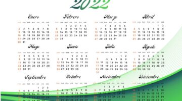 hojas de calendario para imprimir 2022
